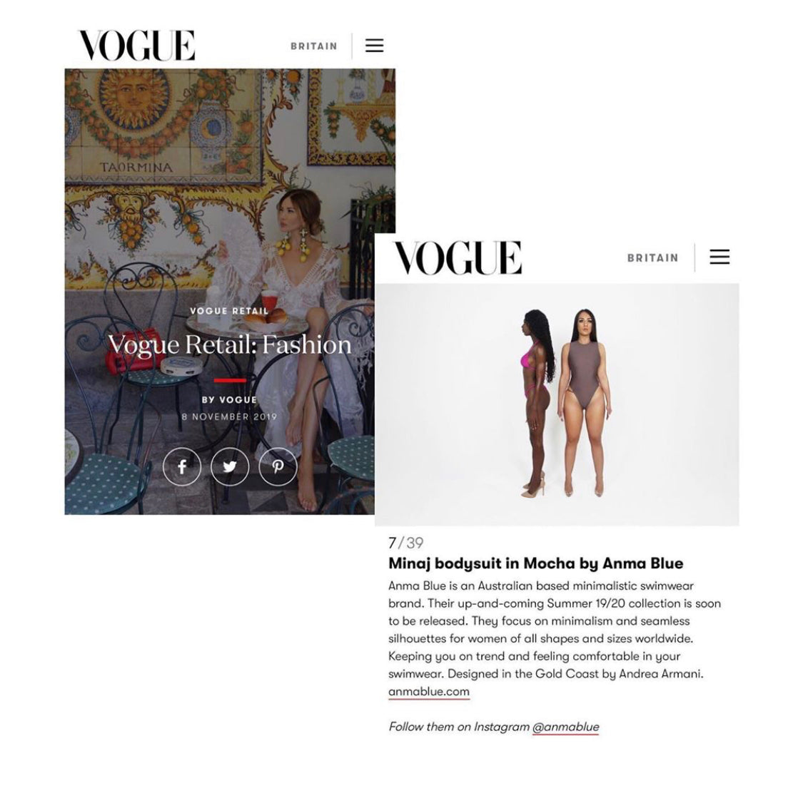 VOGUE UK FEATURE