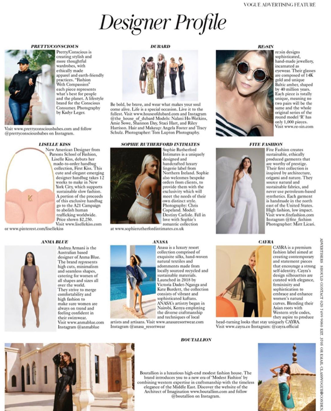 VOGUE DESIGNER PROFILE
